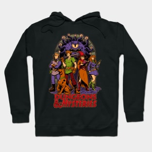 Dungeons and Mysteries - RPG Vintage Dog Cartoon Hoodie